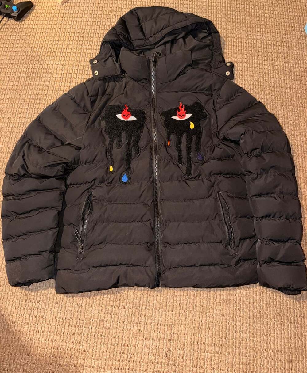 Roku Studio Burning Eyes Puffer Jacket Black XL